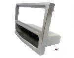 Facade autoradio Opel Facade autoradio 1din compatible avec Opel Astra H 04-10 - Argent - avec vide poche