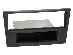 Supports Autoradio de Roger Facade autoradio 1DIN compatible avec Opel Astra H ap04 Noir Charbon Rubber touch