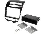 Facade autoradio Hyundai Facade autoradio 1DIN FA441A compatible avec Hyundai ix20 10-15 - Noir brillant - Clim Auto