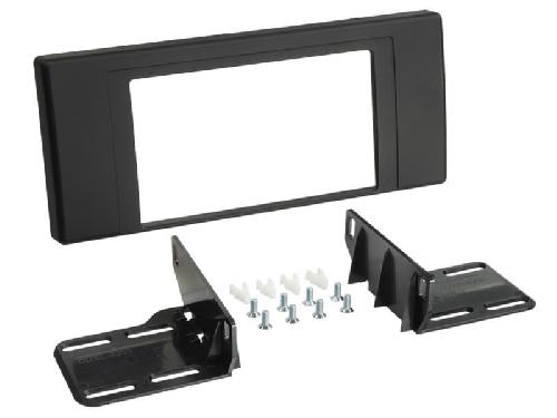Supports Autoradio de Roger Facade autoradio 2DIN compatible avec BMW X5 E53 00-06 Noir