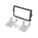 Facade autoradio 2DIN compatible avec Dacia Logan Duster Opel Vivaro Renault Trafic - Noir brillant