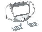 Supports Autoradio de Roger Facade autoradio 2DIN compatible avec Ford Ecosport ap14 Argent