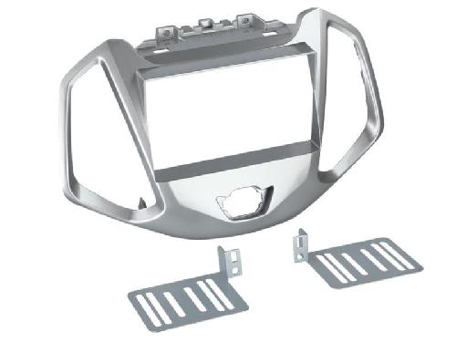 Supports Autoradio de Roger Facade autoradio 2DIN compatible avec Ford Ecosport ap14 Argent