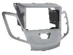 Supports Autoradio de Roger Facade autoradio 2Din compatible avec Ford Fiesta ap09 - argent - sans afficheur