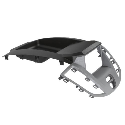 Supports Autoradio de Roger Facade autoradio 2DIN compatible avec Ford Transit V363 2015-2019 gris