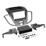 Supports Autoradio de Roger Facade autoradio 2DIN compatible avec Ford Transit V363 2015-2019 gris