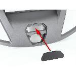 Supports Autoradio de Roger Facade autoradio 2DIN compatible avec Ford Transit V363 2015-2019 gris