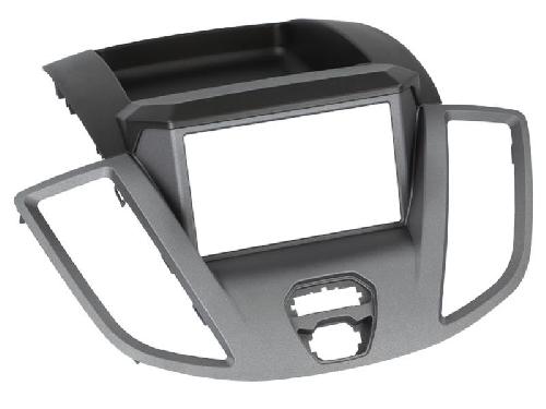 Supports Autoradio de Roger Facade autoradio 2DIN compatible avec Ford Transit V363 2015-2019 gris
