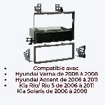 Facade autoradio Hyundai Facade autoradio 2DIN compatible avec Hyundai Accent Kia Rio 06-11