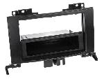 Supports Autoradio de Roger Facade autoradio 2DIN compatible avec Mercedes Sprinter VW Crafter ap06 vide poche Noir Rubber touch