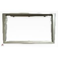 Facade autoradio 2Din compatible avec Opel Corsa D 06-11 - Argent Satin