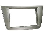 Supports Autoradio de Roger Facade autoradio 2DIN compatible avec Seat Toledo ap04 - Gris Anthracite