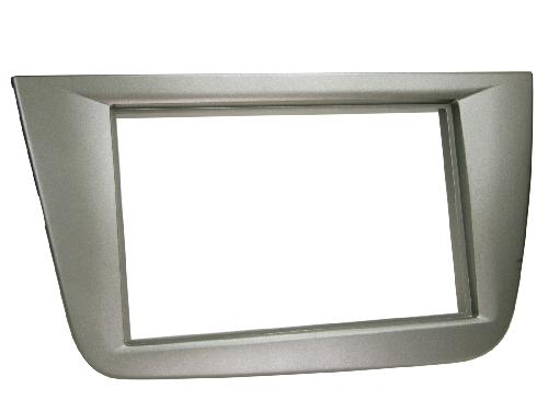 Supports Autoradio de Roger Facade autoradio 2DIN compatible avec Seat Toledo ap04 - Gris Anthracite