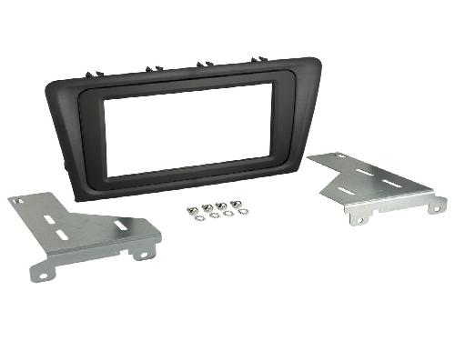 Supports Autoradio de Roger Facade autoradio 2DIN compatible avec Skoda Rapid 13-19