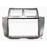 Facade Autoradio 2Din compatible avec Toyota Yaris 09-11 argent