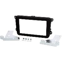 Facade Autoradio 2Din compatible avec VW Caddy ap15 VW T6 Transporter ap15 VW Tiguan ap15 - noir brillant