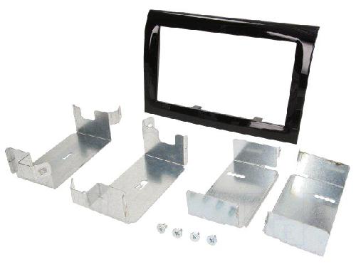 Facade autoradio Fiat Facade autoradio 2DIN KA498B compatible avec Fiat Ducato ap13 - Noir brillant