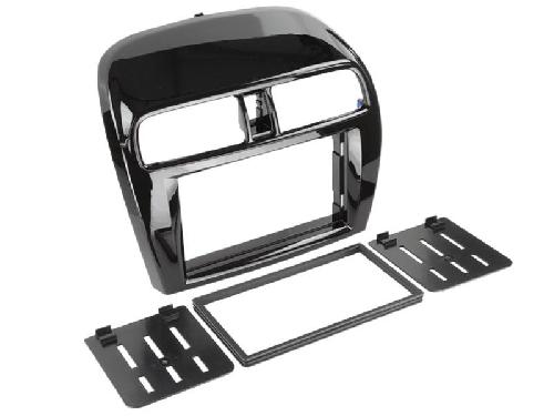 Supports Autoradio de Roger Facade autoradio 2DIN Mirage Space Star ap12 Noir brillant