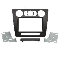 Facade autoradio BMW Plaque de support 2Din BMW Serie 1 2007-2013 avec climatisation manuelle