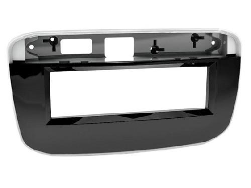 Supports Autoradio de Roger Facade Autoradio compatible avec Fiat Punto Evo et Punto 11-18 - Noir brillant