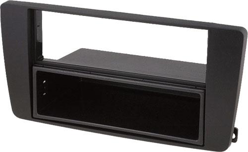 Supports Autoradio de Roger Facade autoradio compatible avec Skoda Octavia avec vide-poche Noir
