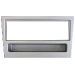 Facade Autoradio FA100.0M compatible avec Opel -voir liste- Argent Avec vide poche