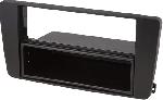 Supports Autoradio de Roger Facade autoradio FA162 1Din compatible avec Skoda Octavia 04-13 Yeti 09-17 avec vide-poche Noir