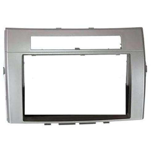 Facade autoradio Toyota Facade Autoradio FA229C2 2Din compatible avec Toyota Corolla verso 04-09 - Argent