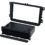 Facade autoradio FA261B compatible avec Seat Skoda VW noir brillant