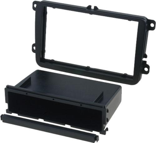 Facade autoradio Seat Facade autoradio FA261B compatible avec Seat Skoda VW noir brillant 2Din - voir liste en description