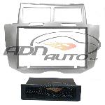 Facade Autoradio FA413A compatible avec Toyota Yaris Argent 2Din VP