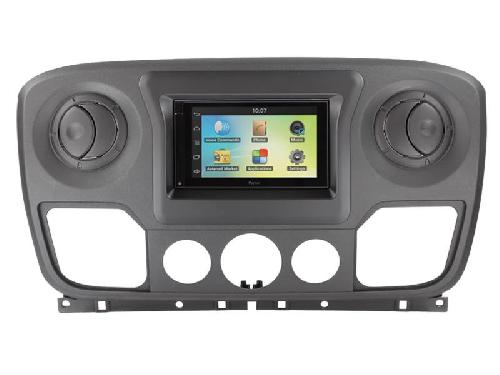 Facade autoradio Nissan Facade autoradio FA510 compatible avec Nissan NV400 Opel Movano B Renault Master 3 10-20 - Noir - 2DIN