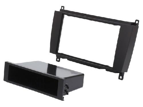 Facade autoradio Mercedes Facade Autoradio FA526 Compatible avec Mercedes CLK 04-10 W209 2Din avec vide poche