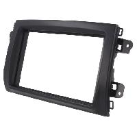 Facade autoradio Fiat Cadre de radio 2 DIN pour Fiat - Noir