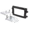 Facade autoradio Fiat Cadre de radio 2 DIN pour Fiat - Noir brillant