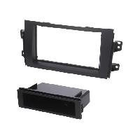 Facade autoradio Fiat Cadre de radio 2 DIN pour Fiat Suzuki - Noir