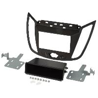 Facade autoradio Ford Kit 2Din compatible avec Ford C-MAX ap10 - brun fonce