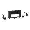 Facade autoradio Honda Support Autoradio 2Din Honda Civic -FE10- 10 2022-2025 noir