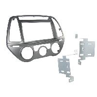 Facade autoradio Hyundai Kit 2Din compatible avec Hyundai I20 ap 12 avec Clim Manuelle