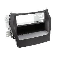 Facade autoradio Hyundai Kit Facade compatible avec Hyundai Santa Fe ap12 Avec vide poche Noir