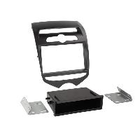 Facade autoradio Hyundai Support autoradio compatible avec Hyundai ix20 - Noir mat - climatisation manuelle