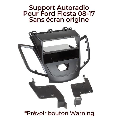 Facade autoradio Ford Facade autoradio KA277N compatible avec Ford Fiesta 08-13 - Sans Ecran - Noir - 2DIN
