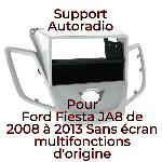 Facade autoradio Ford Facade autoradio KA277W compatible avec Ford Fiesta 08-13 - Sans Ecran - Argent - avec vide poche