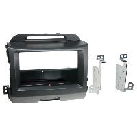 Facade autoradio Kia Facade autoradio 2DIN compatible avec Kia Sportage 10-15 Avec Vide poche Induction Qi Noir