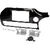 Facade autoradio Kia Kit Facade Autoradio FA439B 2Din compatible avec Kia Rio ap15 - noir brillant