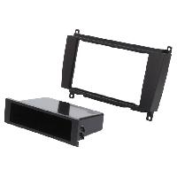 Facade autoradio Mercedes Facade Autoradio FA526 Compatible avec Mercedes CLK 04-10 W209 2Din avec vide poche
