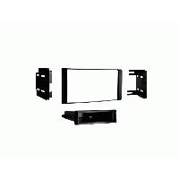 Facade autoradio Nissan Support autoradio double DIN avec compartiment pour Nissan Micra Note Versa noir