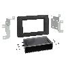 Facade autoradio Opel Plaque de support autoradio 2Din avec rangement pour Opel Movano Renault Master