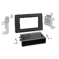 Facade autoradio Opel Plaque de support autoradio 2Din avec rangement pour Opel Movano Renault Master