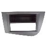 Facade autoradio Seat Facade autoradio FA188 compatible avec Seat Leon 05-12 avec vide poche Argent Fonce